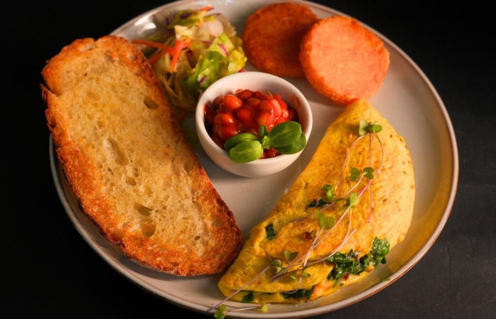 Spinach & Corn Omelette – Wholesome, Nutritious, and Comforting